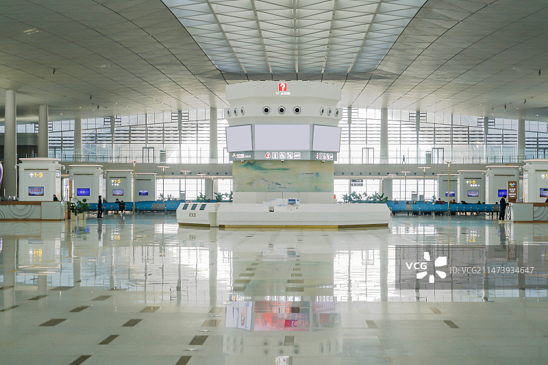 杭州火车西站候车大厅图片素材