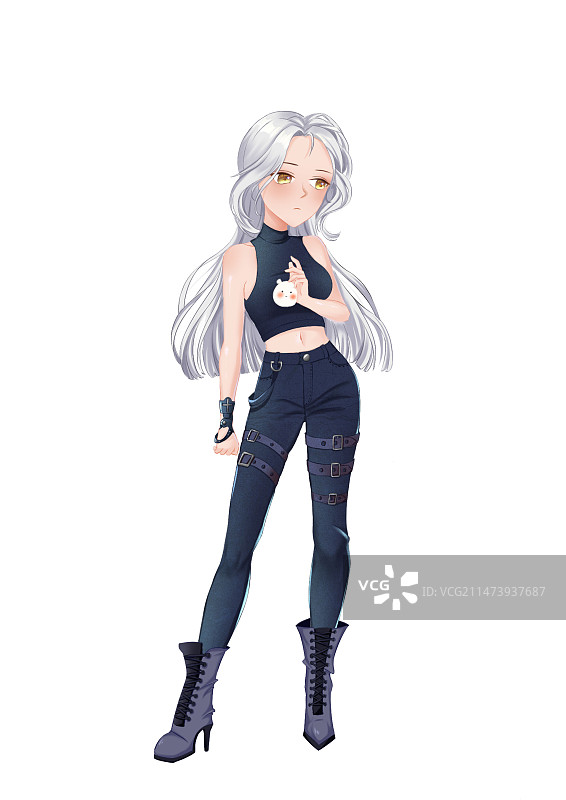 甜酷女孩图片素材