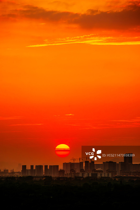 红红的夕阳图片素材