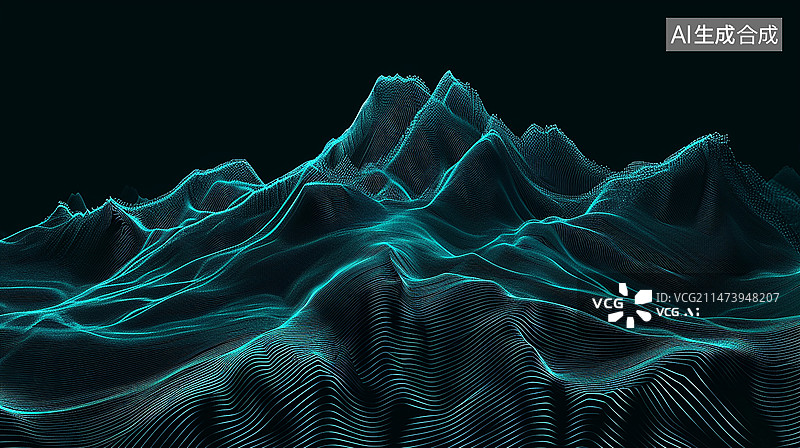 【AI数字艺术】等高线图片素材