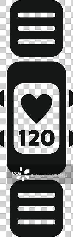 健身腕带图标简约Fitbit设备图片素材