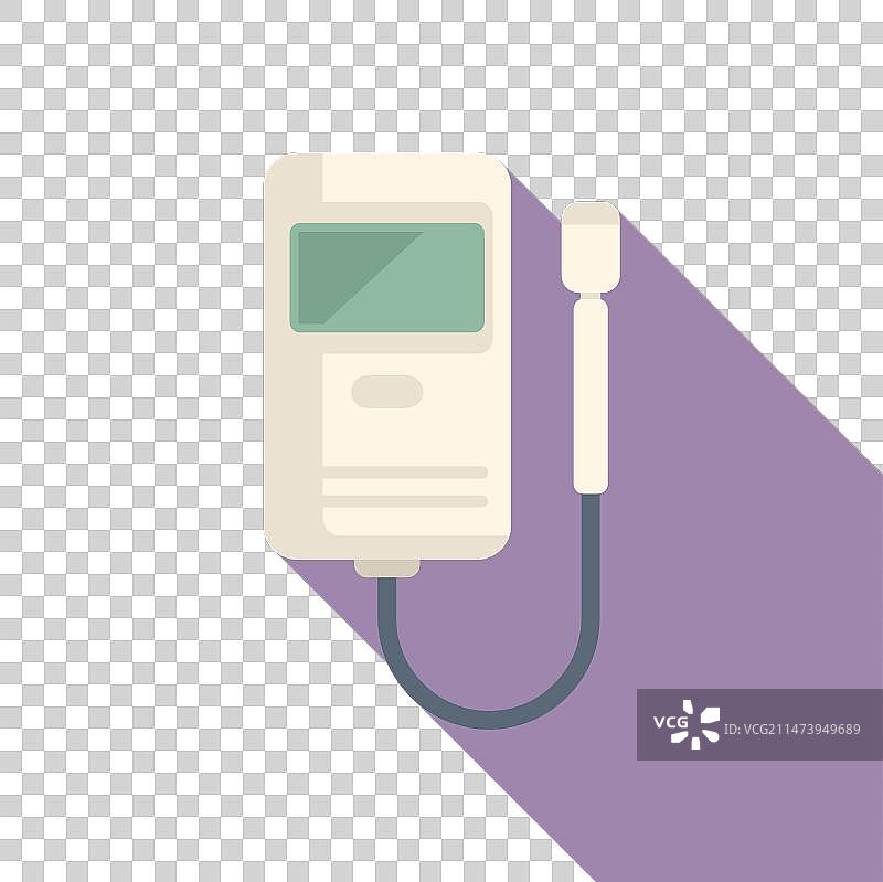 设备土壤试剂盒扁平风格图标（医疗设备）图片素材