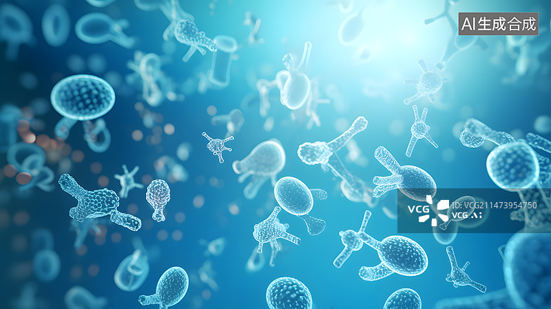 【AI数字艺术】细菌病毒微生物图片素材