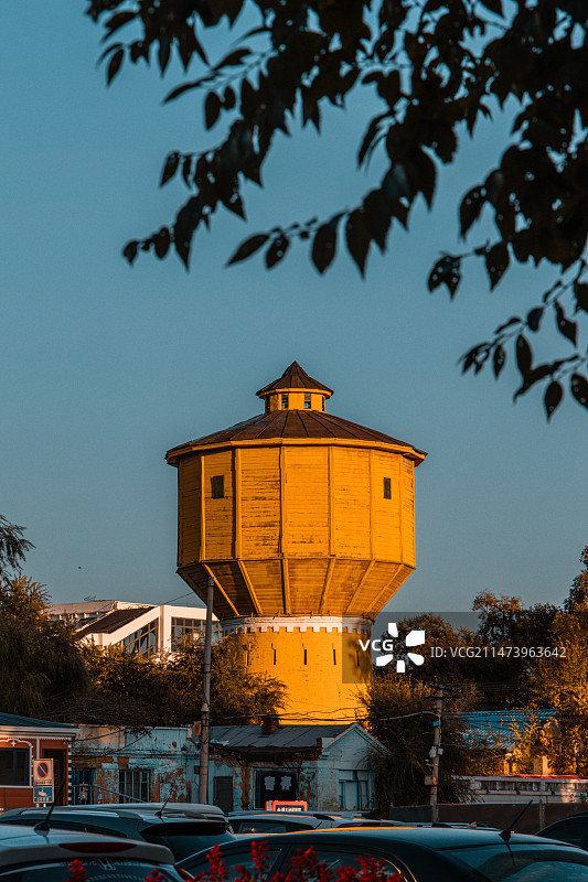 呼伦贝尔扎兰屯中东铁路历史建筑风景图片素材