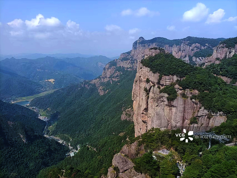 俯拍仙居天姥山图片素材
