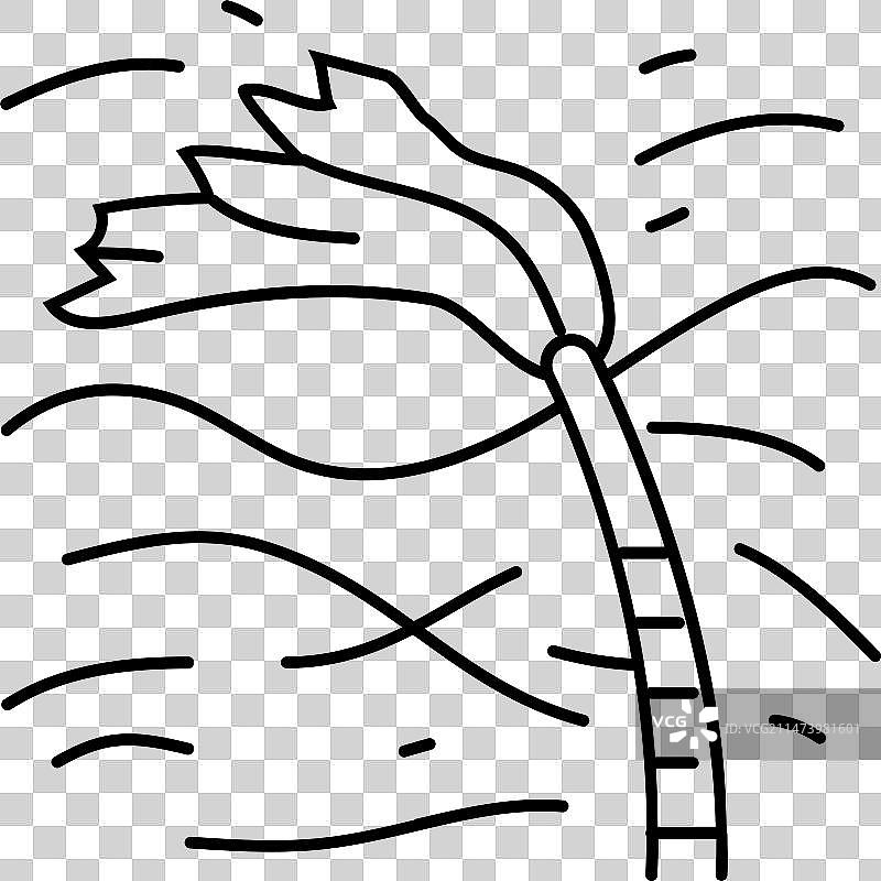 飓风虚线图标图片素材