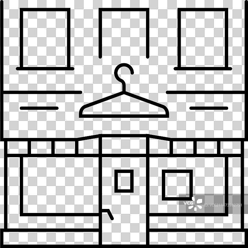 干洗店线条图标图片素材