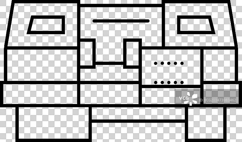 数控机床工具工作线图标图片素材