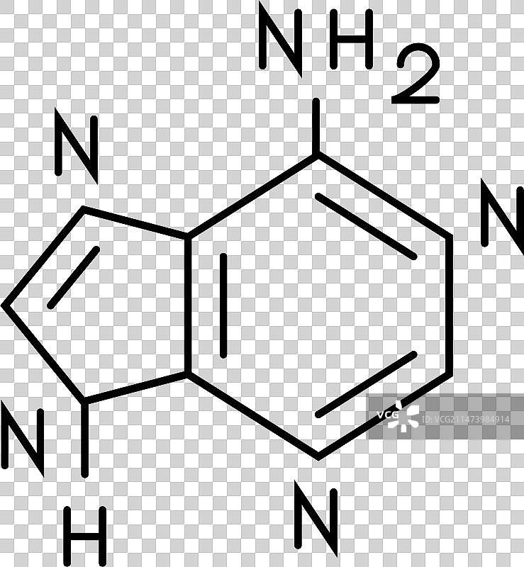 核酸碱基生物化学线性图标图片素材