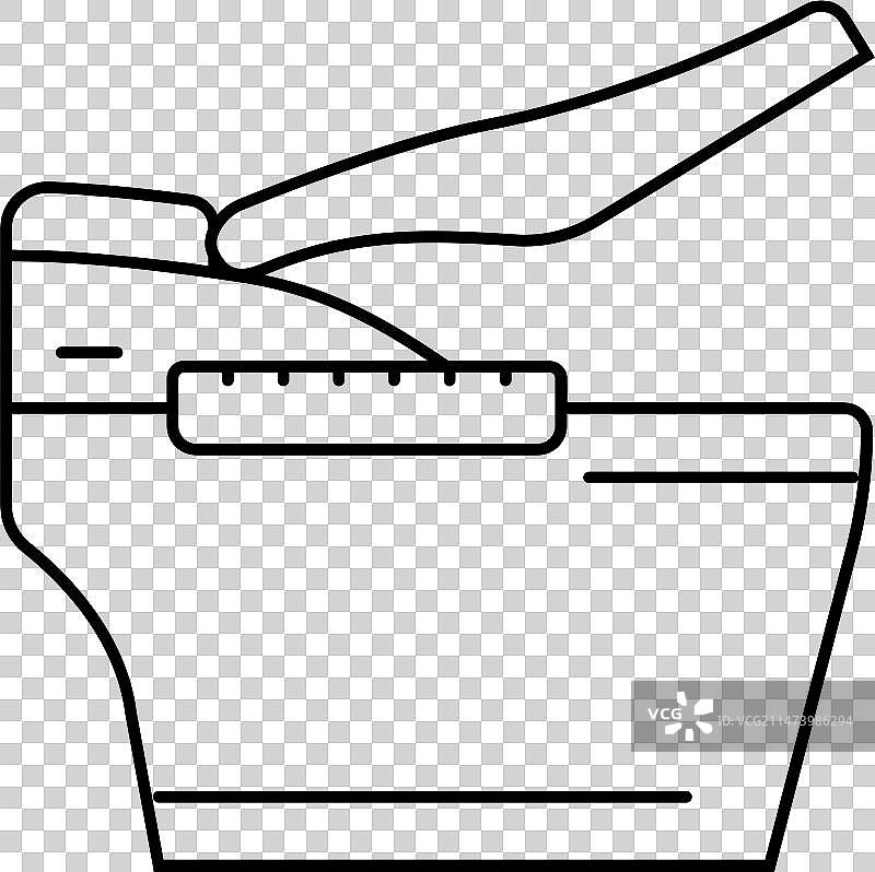 智能马桶家居线条图标图片素材