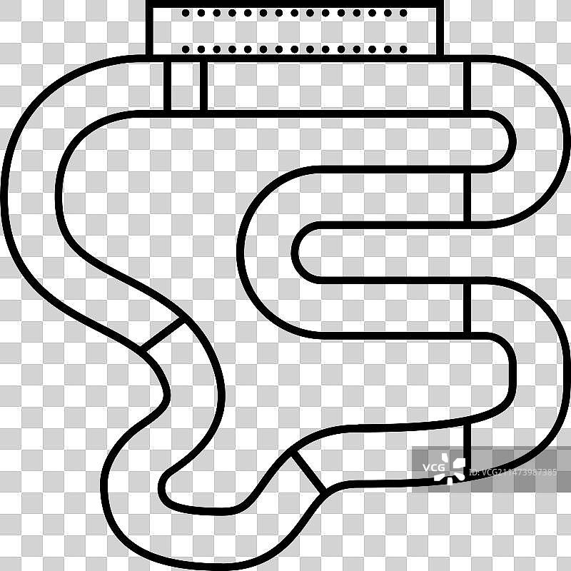 公路赛车速度汽车线条图标图片素材