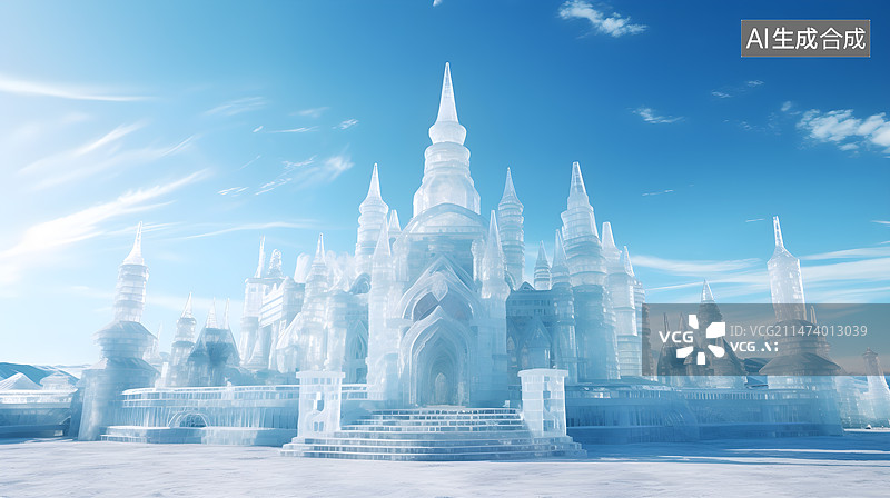 【AI数字艺术】冰雪大世界图片素材