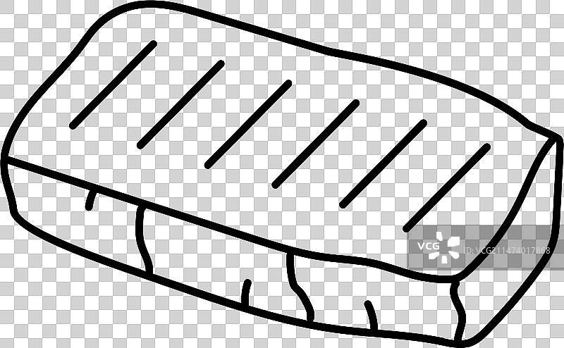 哈罗米奶酪希腊美食线条图标图片素材