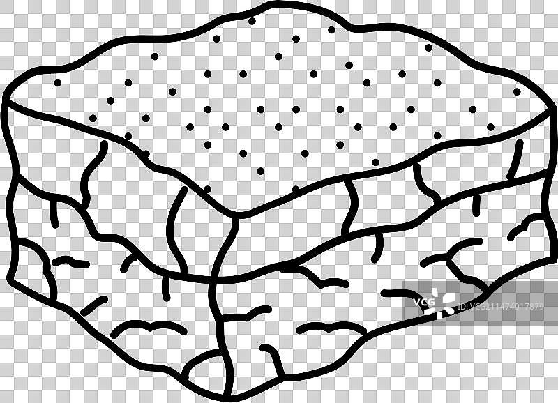 希腊菜肴穆萨卡菜肴线条图标图片素材