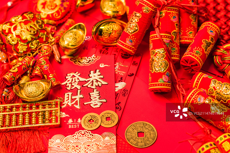 庆祝春节吉祥静物图片素材