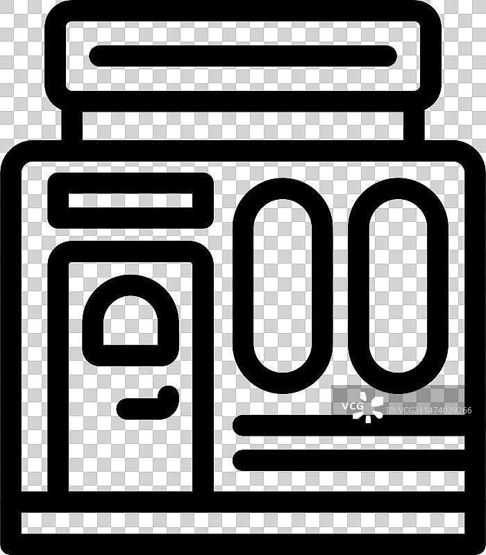 经销商商店轮廓商业图标图片素材