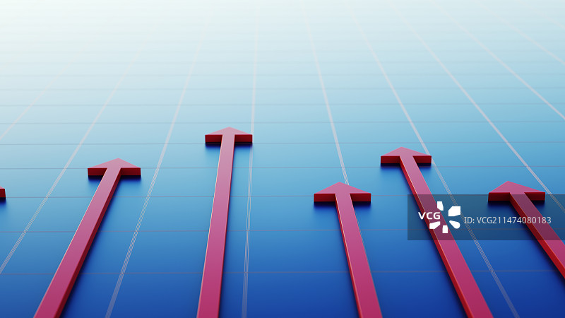 3d金融大数据箭头商务风图表图片素材