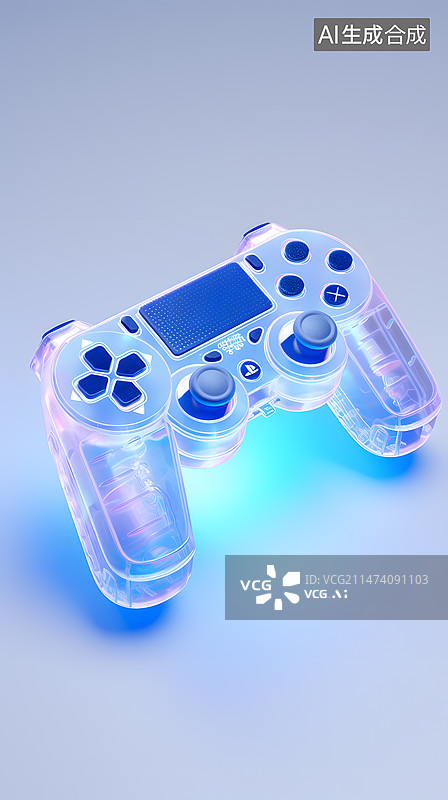 【AI数字艺术】三维立体游戏机手柄图片素材