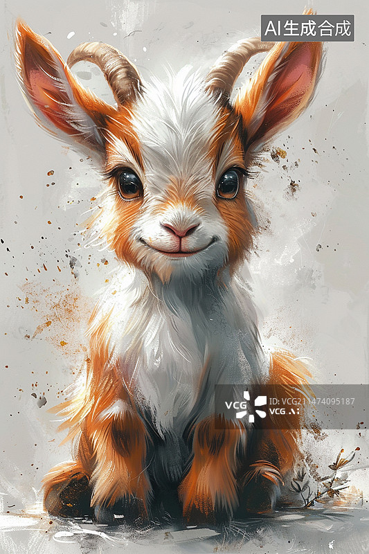 【AI数字艺术】油画生肖动物图片素材