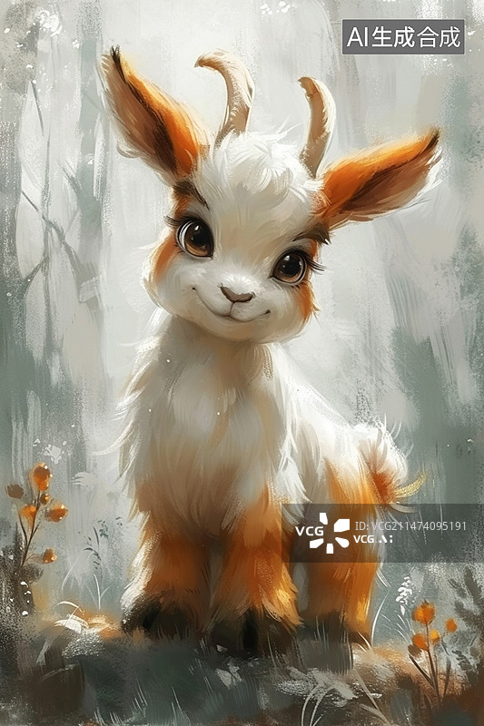 【AI数字艺术】油画生肖动物图片素材