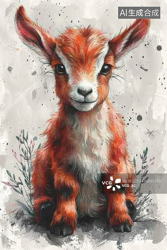 【AI数字艺术】油画生肖动物图片素材