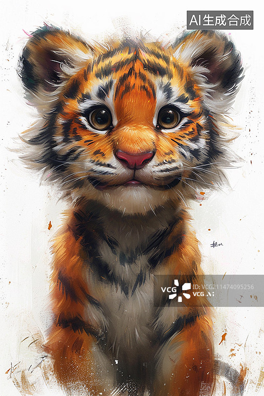 【AI数字艺术】油画生肖动物图片素材