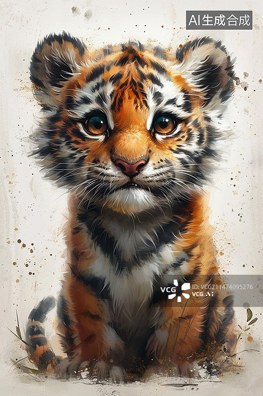 【AI数字艺术】油画生肖动物图片素材