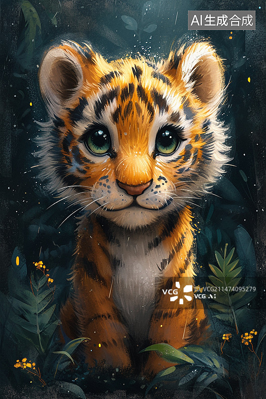 【AI数字艺术】油画生肖动物图片素材