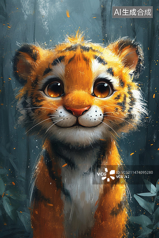 【AI数字艺术】油画生肖动物图片素材