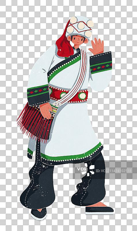 傈僳族白傈僳男性图片素材