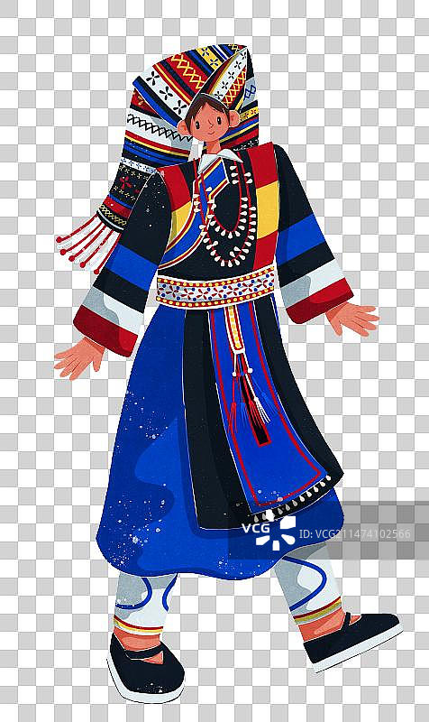 傈僳族花傈僳女性图片素材