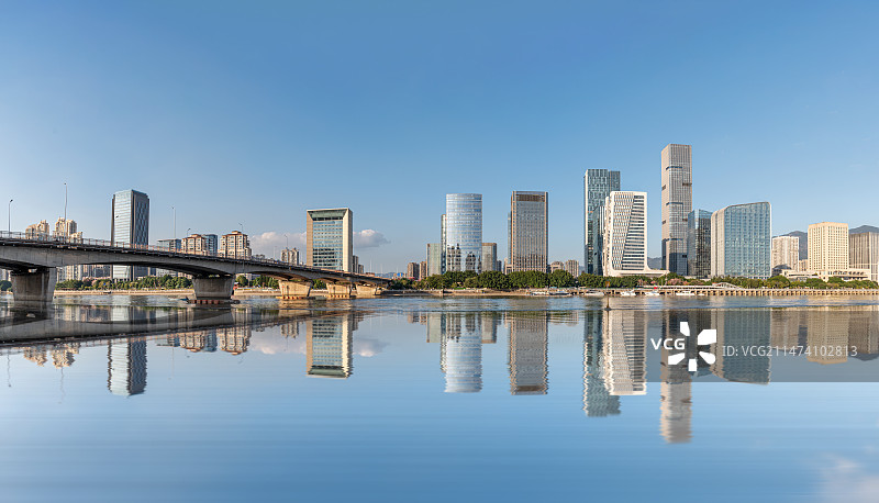 福州闽江金融街建筑风光图片素材