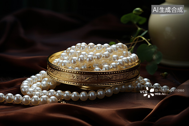 【AI数字艺术】珍珠饰品图片素材
