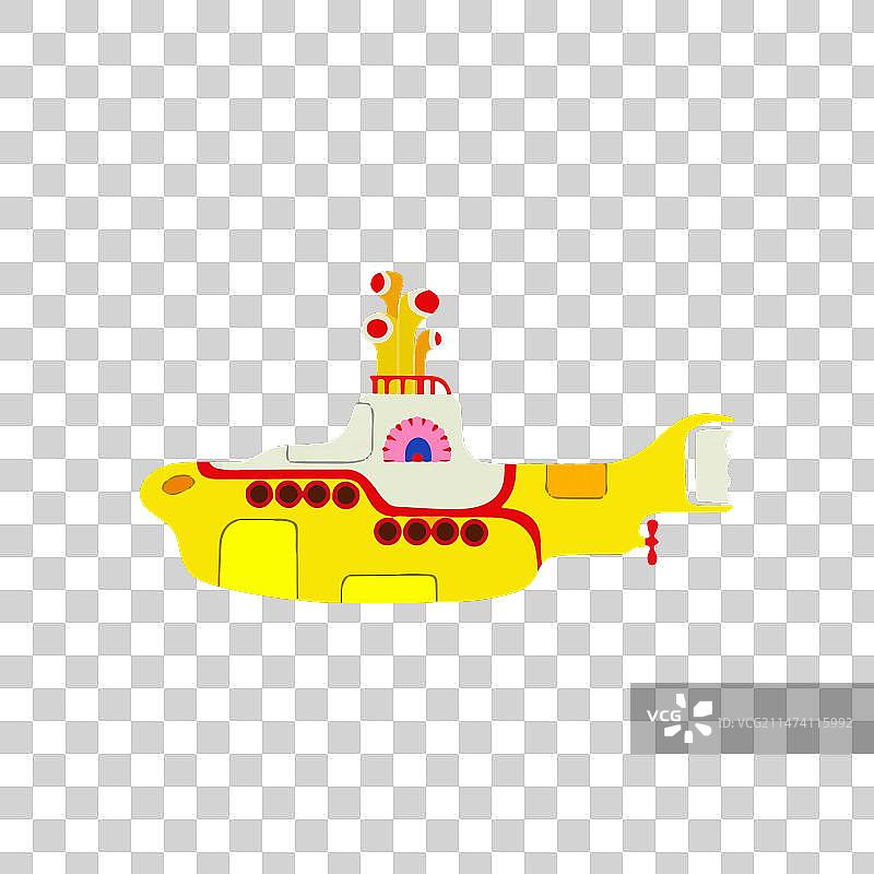 披头士乐队黄色潜水艇艺术图片素材