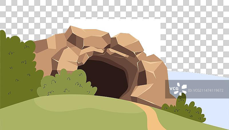 石器时代洞穴壁画图片素材