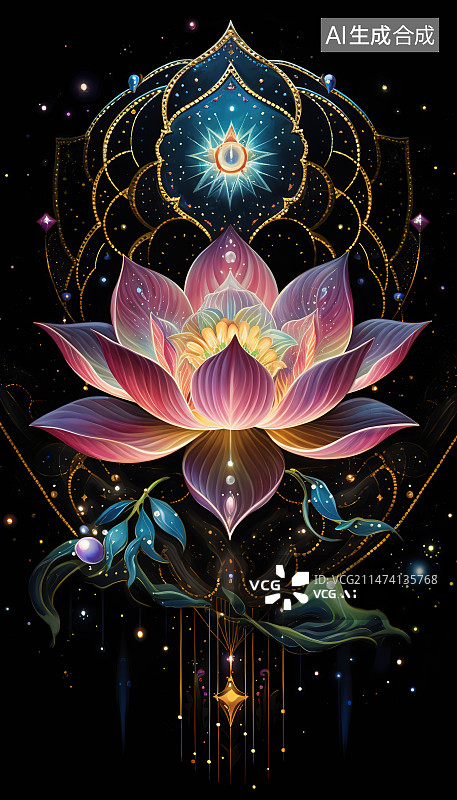 【AI数字艺术】抽象的烟花图片素材