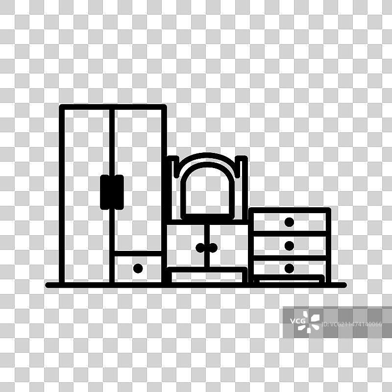 卧室家具系列logo图标图片素材