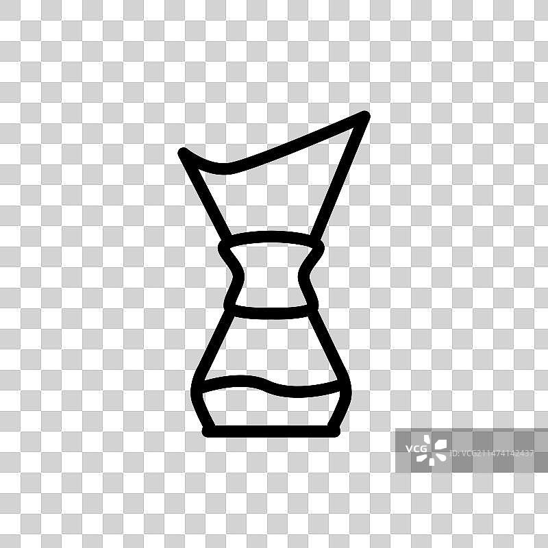 咖啡滤纸线条图标Logo图片素材