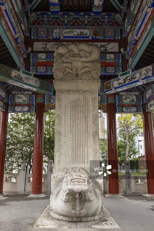 北京西什库天主教堂-东碑亭内部图片素材