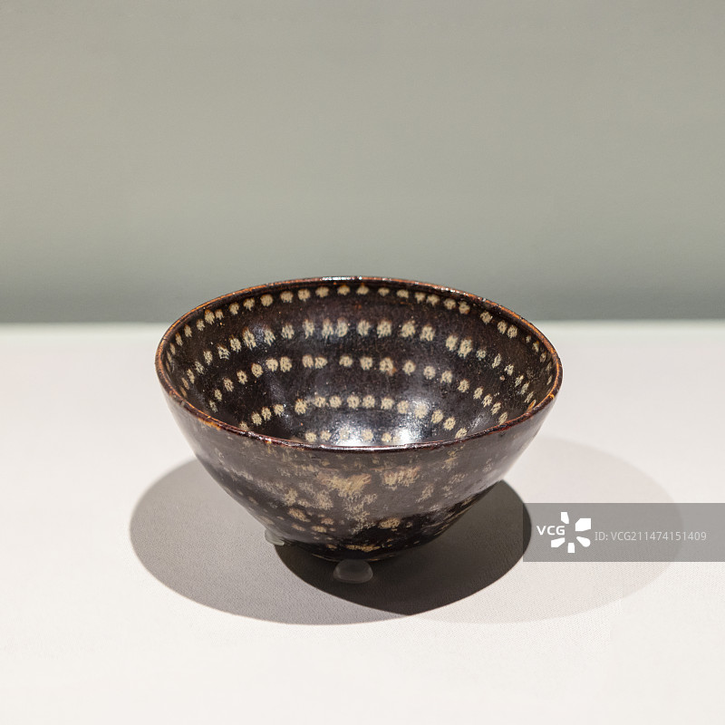 故宫茶世界-茶文化特展-广元窑黑釉盏-宋-故宫博物院图片素材