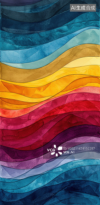 【AI数字艺术】彩色织物全帧拍摄图片素材