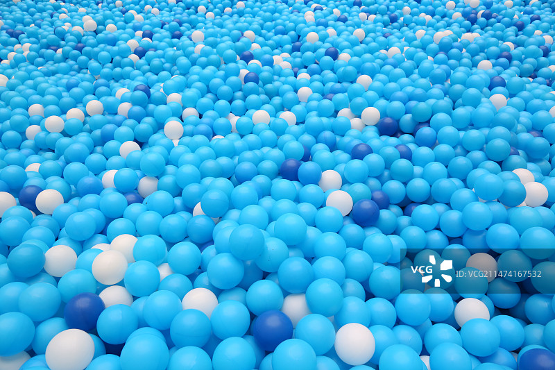 蓝色海洋球图片素材