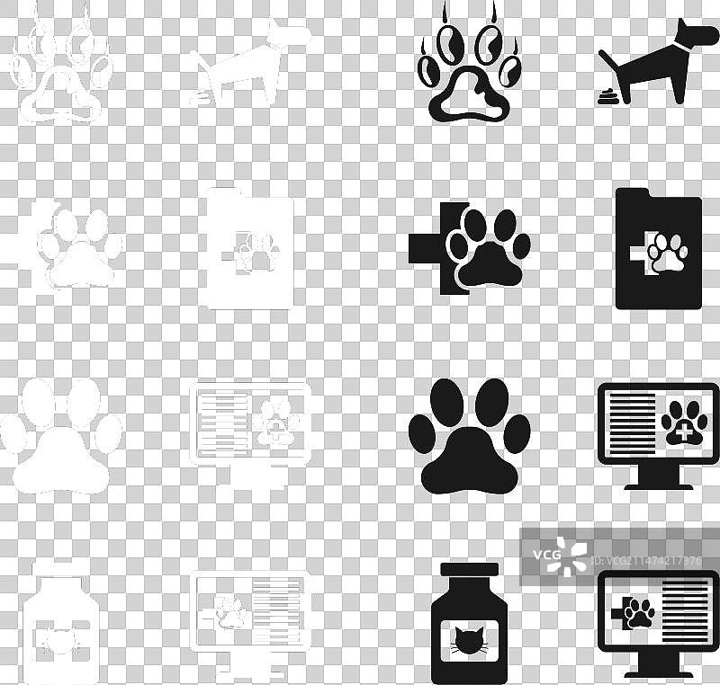 临床记录宠物兽医诊所爪子图片素材