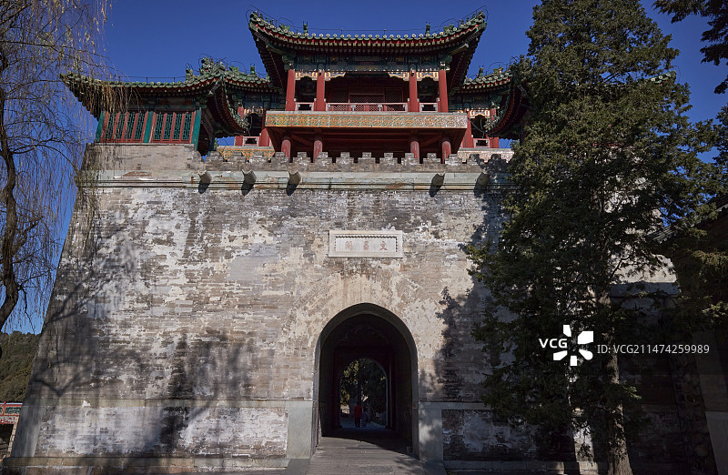 北京颐和园文昌阁图片素材