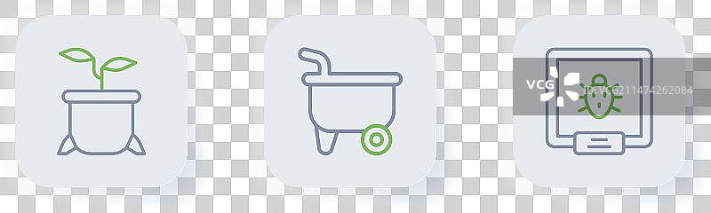 科罗拉多甲虫手推车植物系列图片素材