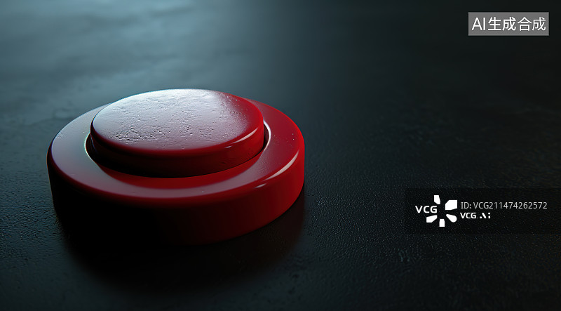 【AI数字艺术】黑色背景下的红色药丸特写镜头图片素材