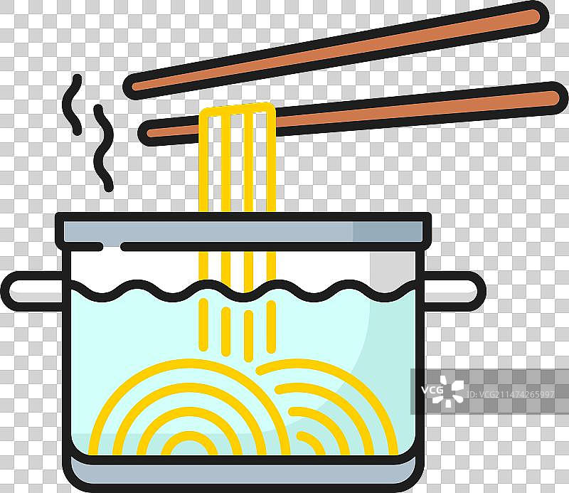 筷子捞面条图标图片素材