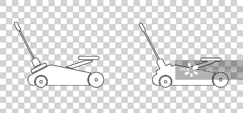 液压千斤顶、剪式千斤顶或螺旋千斤顶图片素材