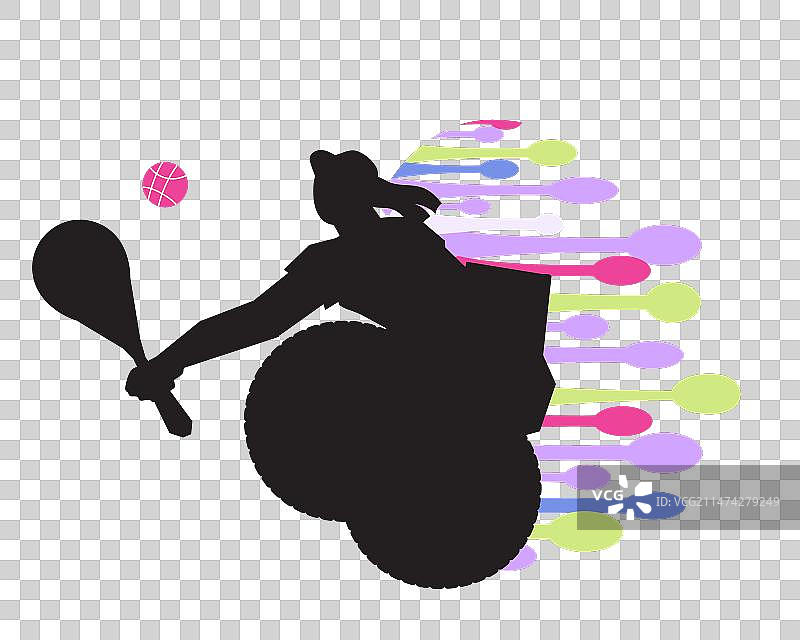 轮椅网球和适应性运动图片素材