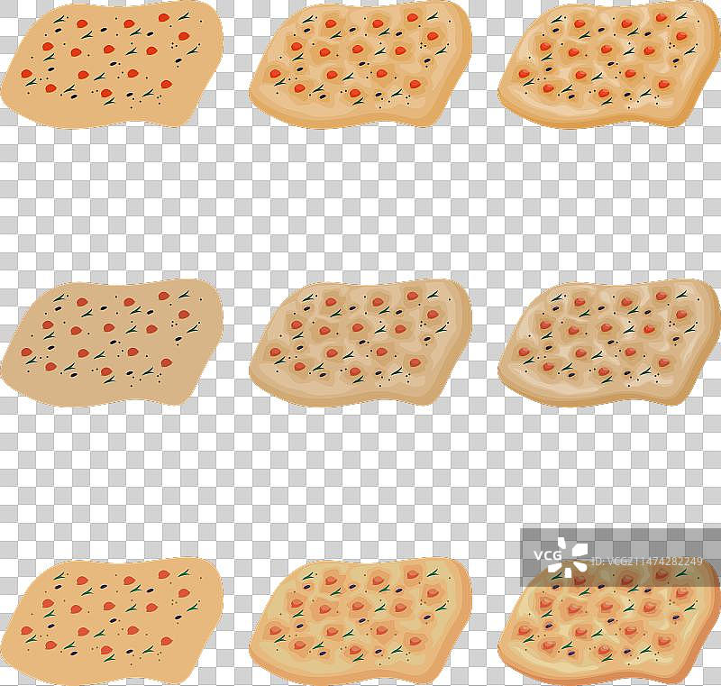 佛卡夏面包图片素材